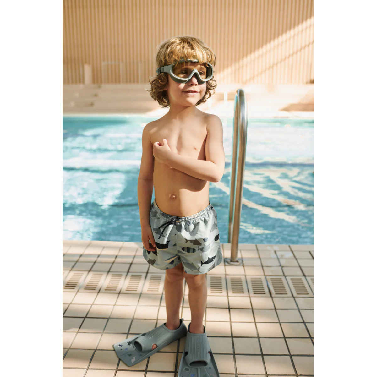 Aletas de natación infantil Gustav Sea Peppermint Liewood