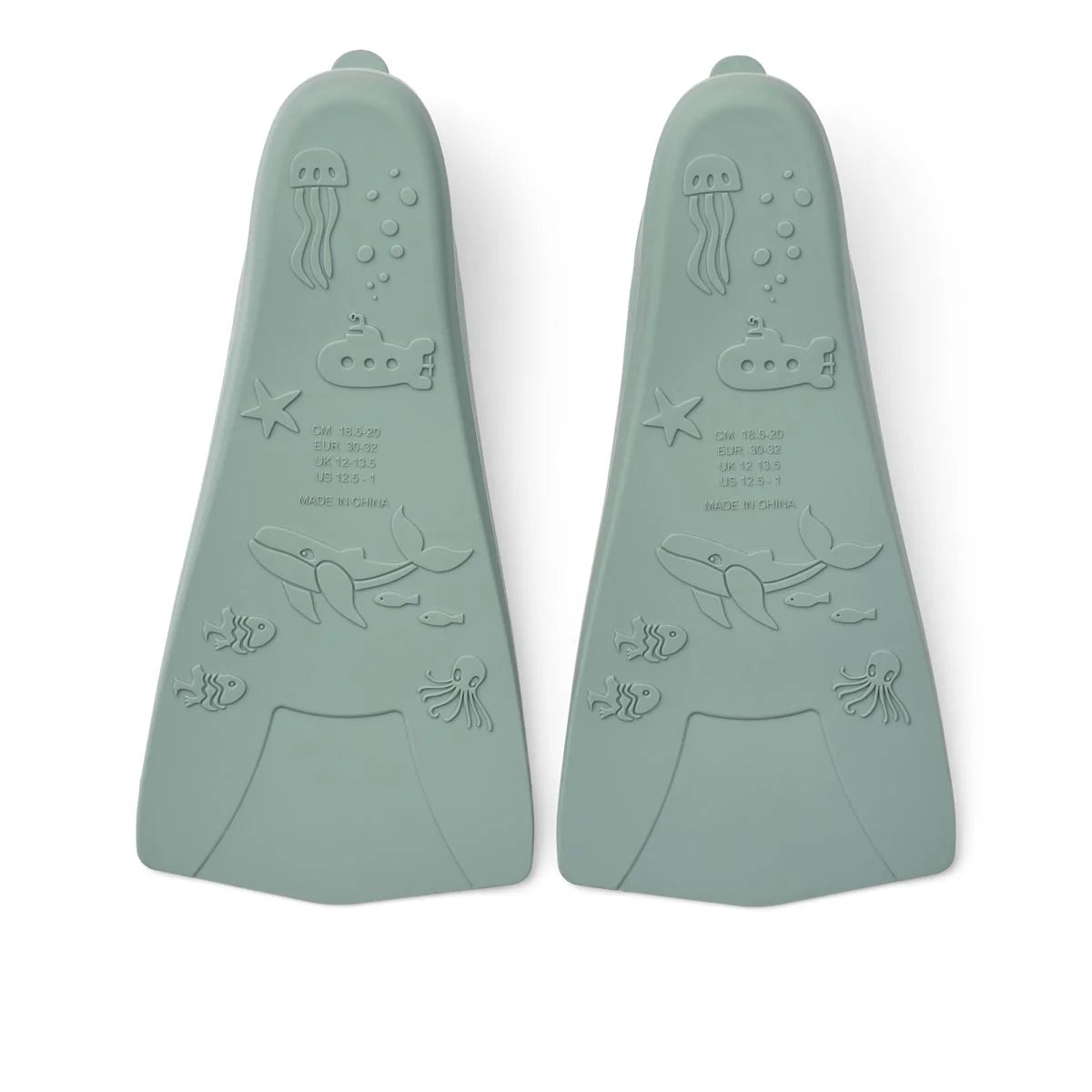 Aletas de natación infantil Gustav Sea Peppermint Liewood