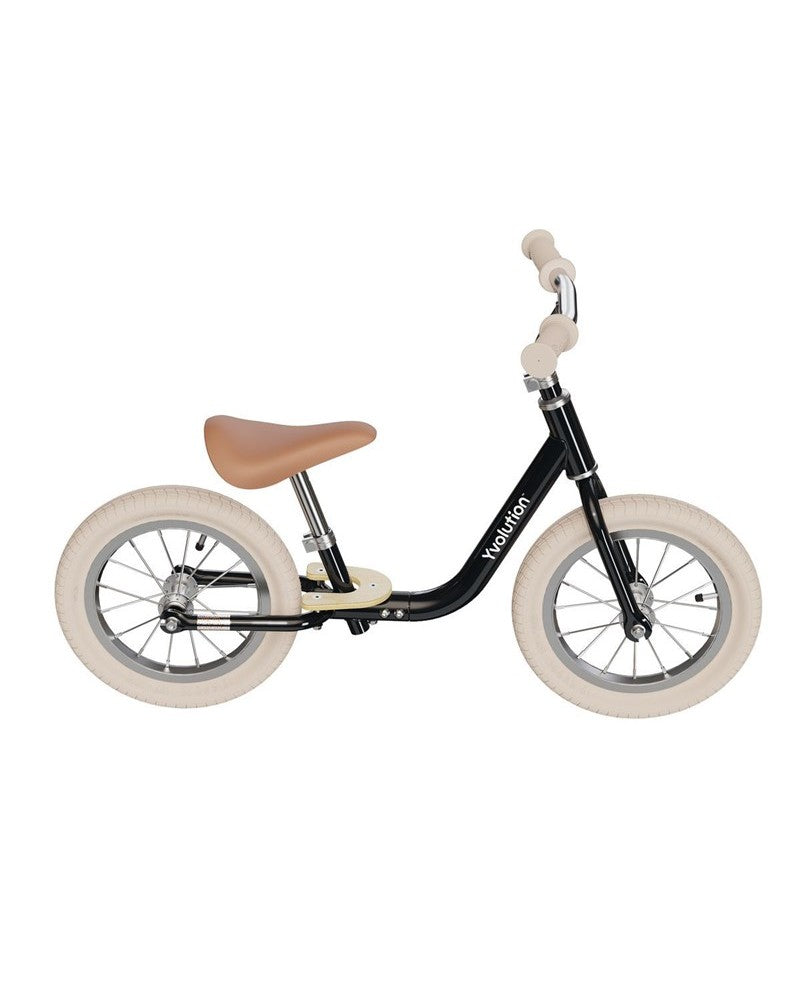 Bicicleta de equilibrio Yvelo Classic Negra vintage Yvolution