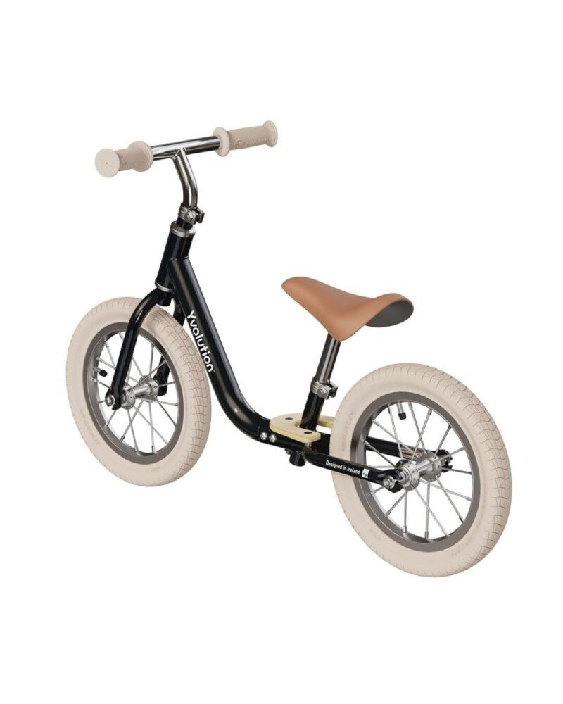 Bicicleta de equilibrio Yvelo Classic Negra vintage Yvolution