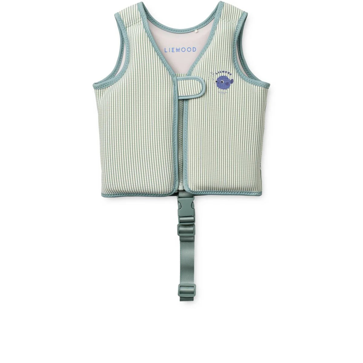Chaleco flotador infantil Seersucker Dove Peppermint Liewood