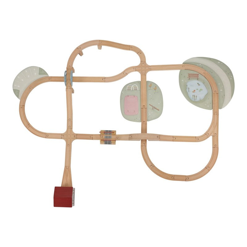 Ciudad sistema de trenes de madera FSC de Little Dutch