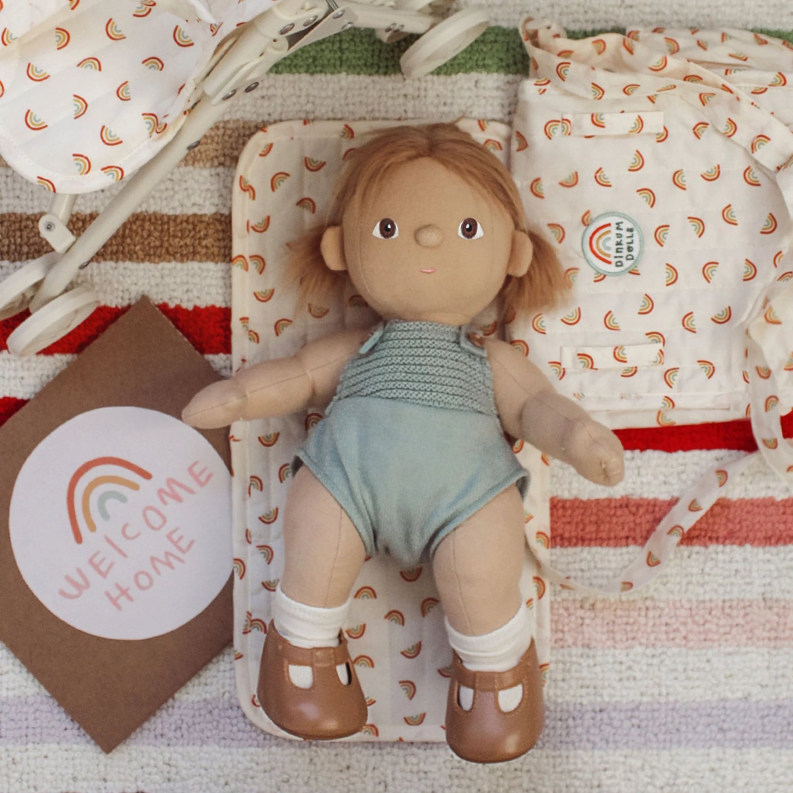 Conjunto bolso cambiador Rainbow Olli Ella