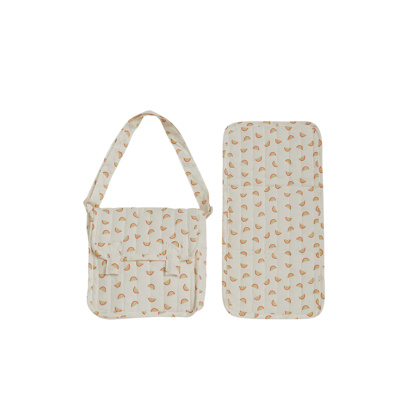 Conjunto bolso cambiador Rainbow Olli Ella
