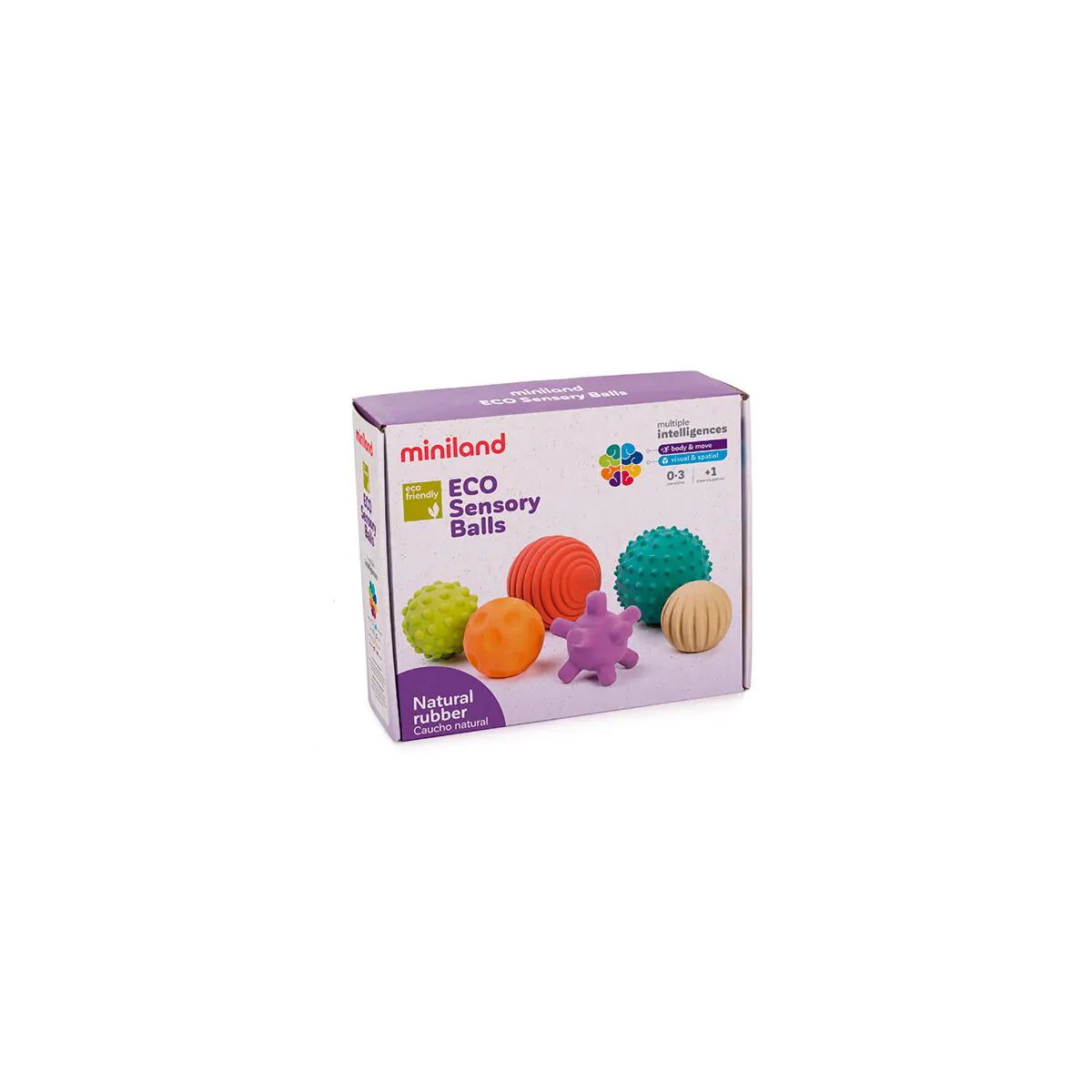Set de 6 pelotas sensoriales Sensory ball Miniland