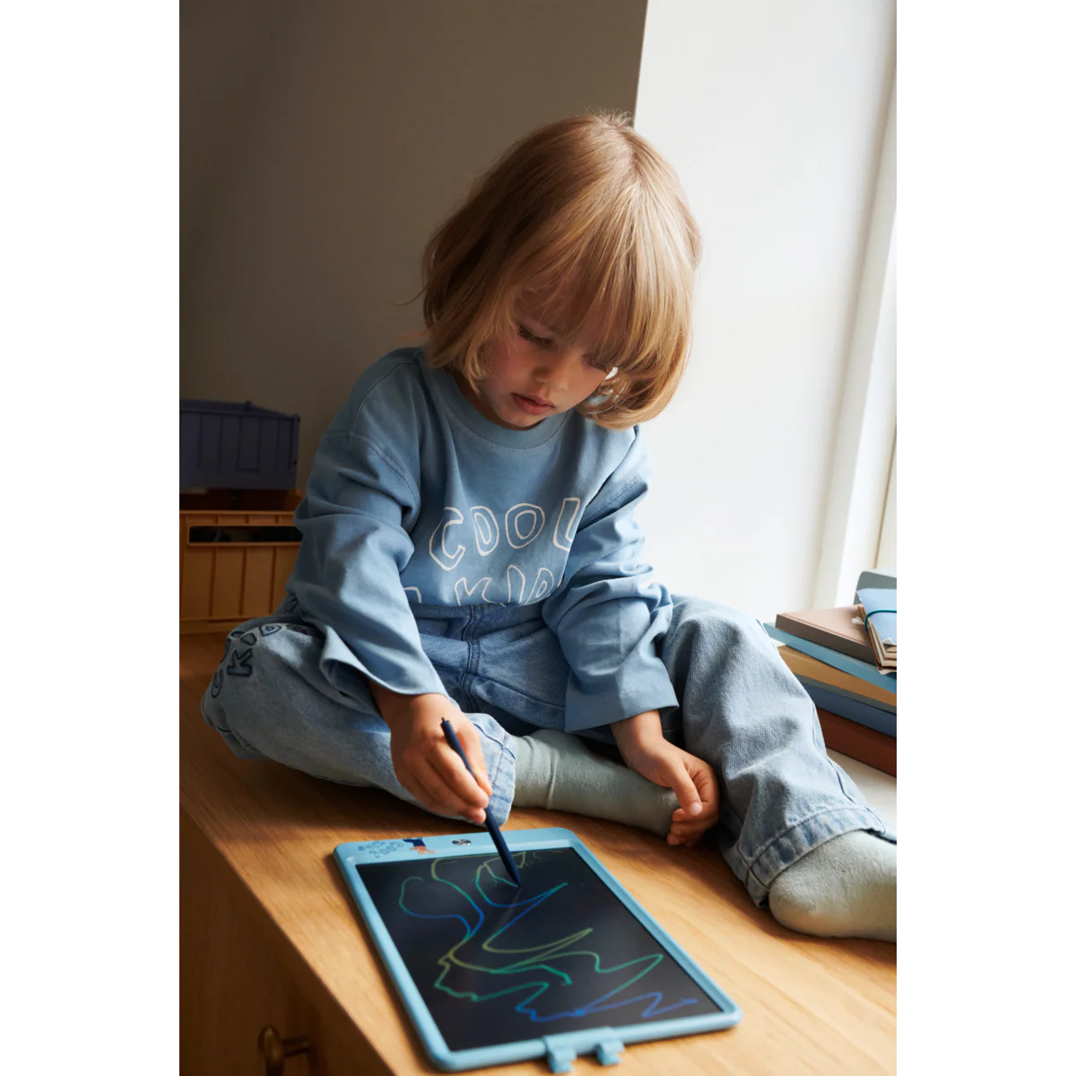 Pizarra mágica LCD Zora 10" Tiger beach blue Liewood