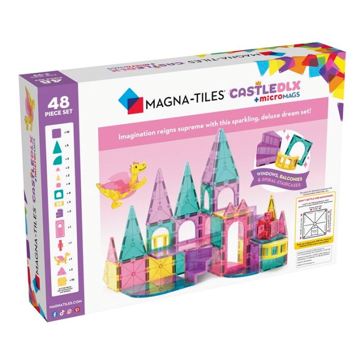 Magna-Tiles Castle Deluxe 48 piezas