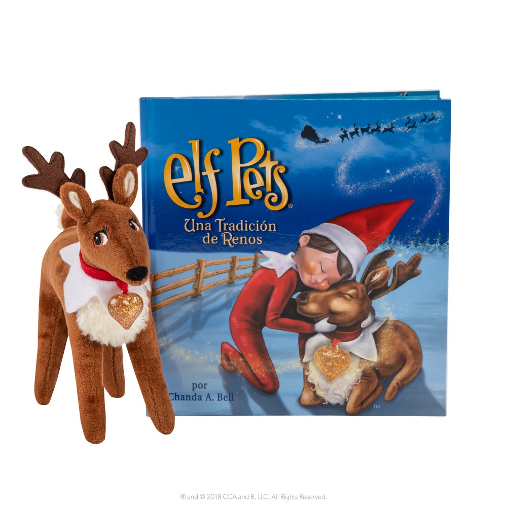 Peluche Reno y Cuento The Elf on the Shelf