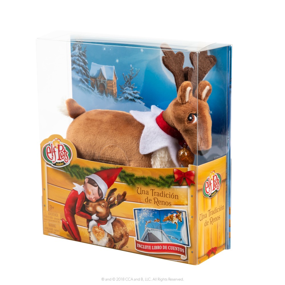 Peluche Reno y Cuento The Elf on the Shelf
