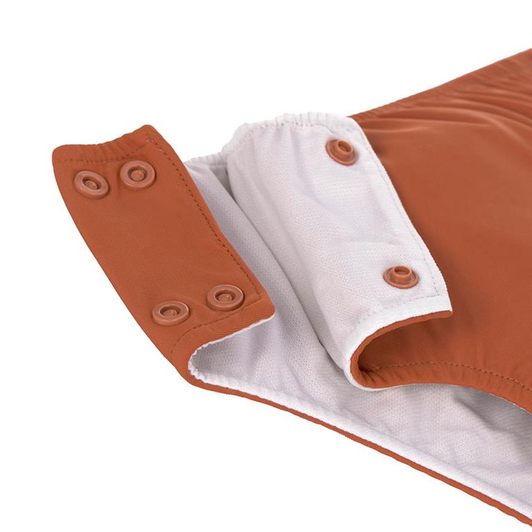 Bañador braguita pañal botones Rust de Lassig