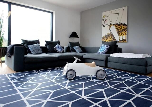 Alfombra de juego Toddlekind Nordic Azul Petróleo