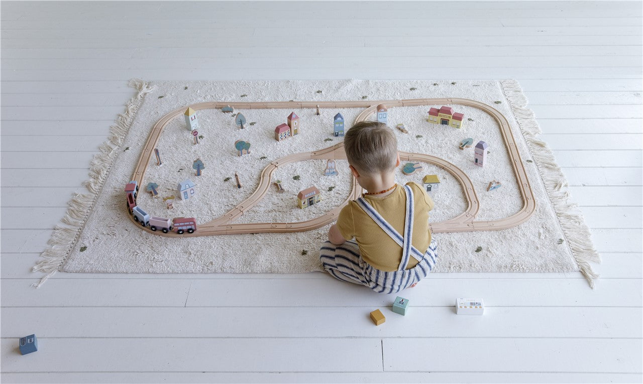 Ciudad sistema de trenes de madera de Little Dutch