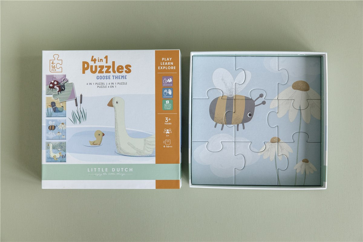 Puzle Ocas 4 en 1  de Little Dutch