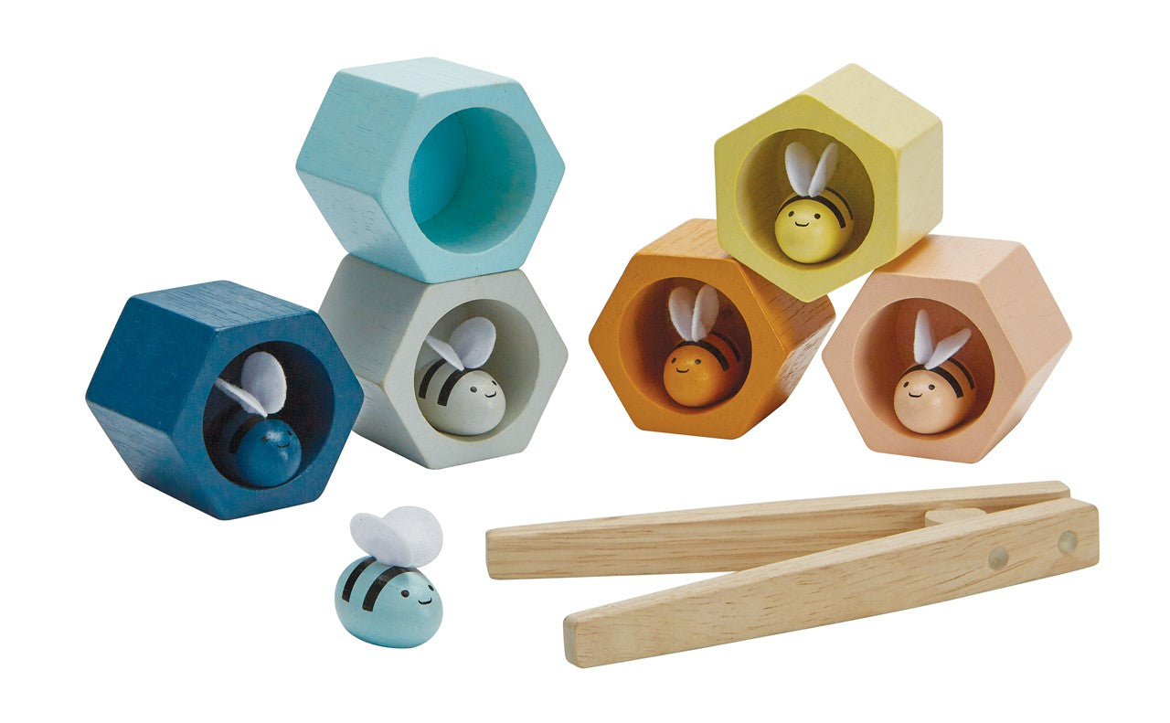 Abejas en la colmena de madera Orchard - Plantoys
