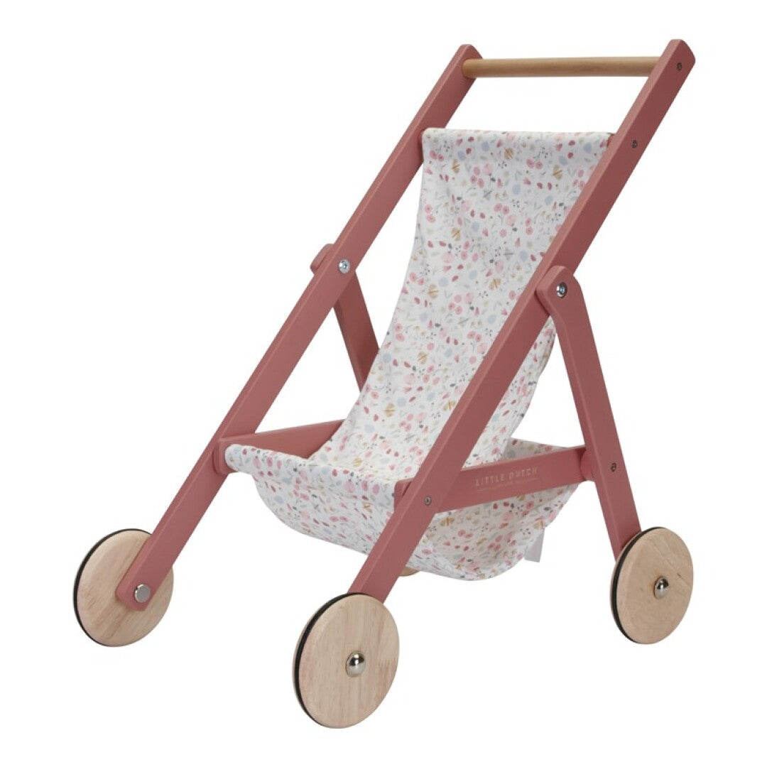 Carrito de muñecas Rosa Little Dutch