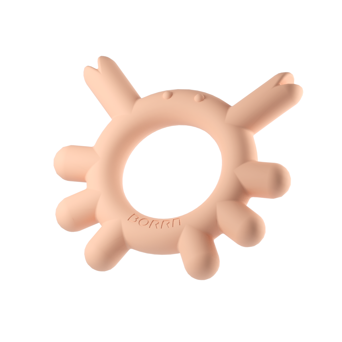 Mordedor de silicona Borrn Cangrejo naranja