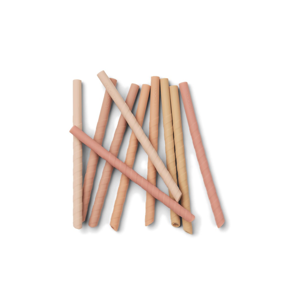 Set de 10 Pajitas de Silicona Timoti | Rose Mix Liewood