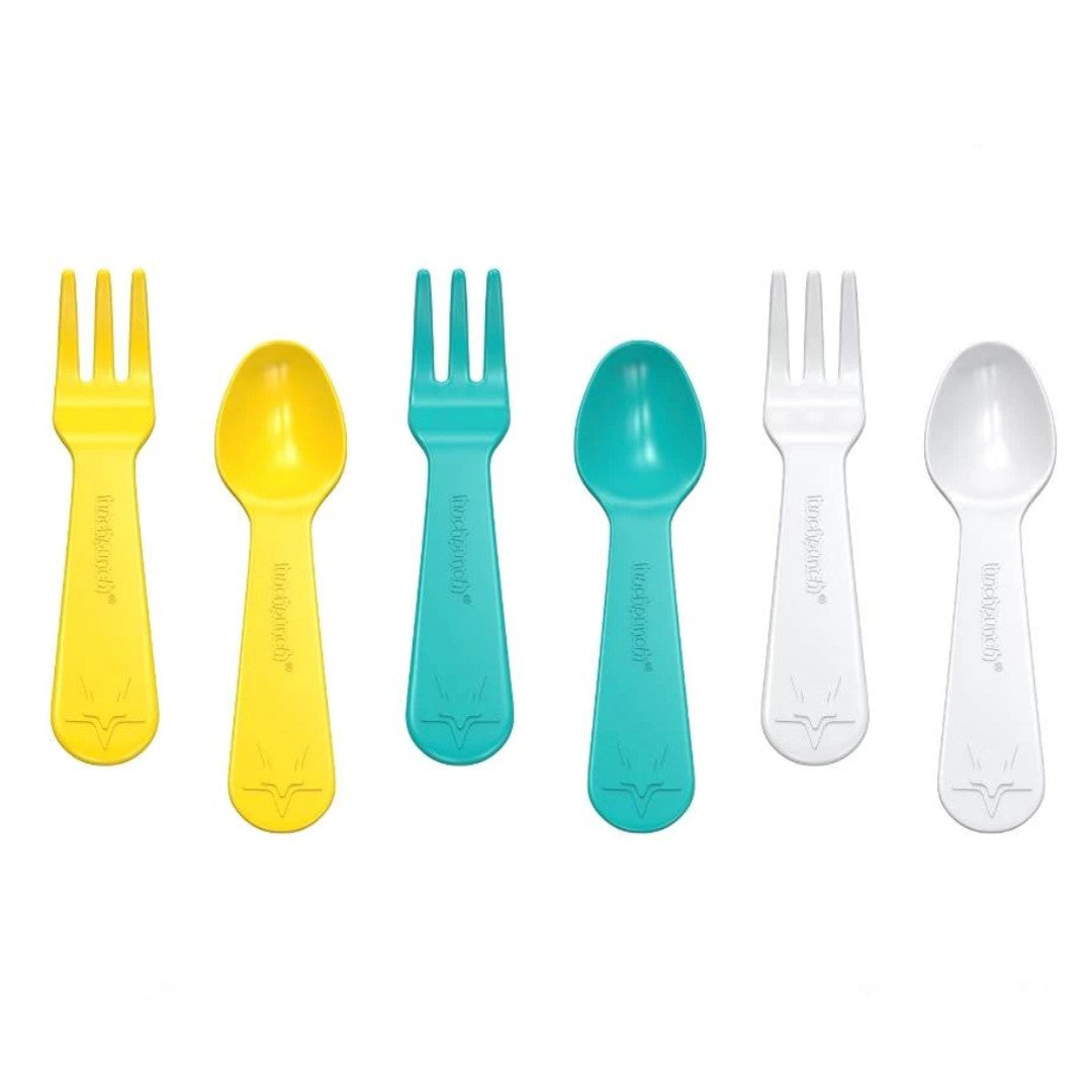 Pack 6 cuchara y tenedor Lunch Punch Yumbox