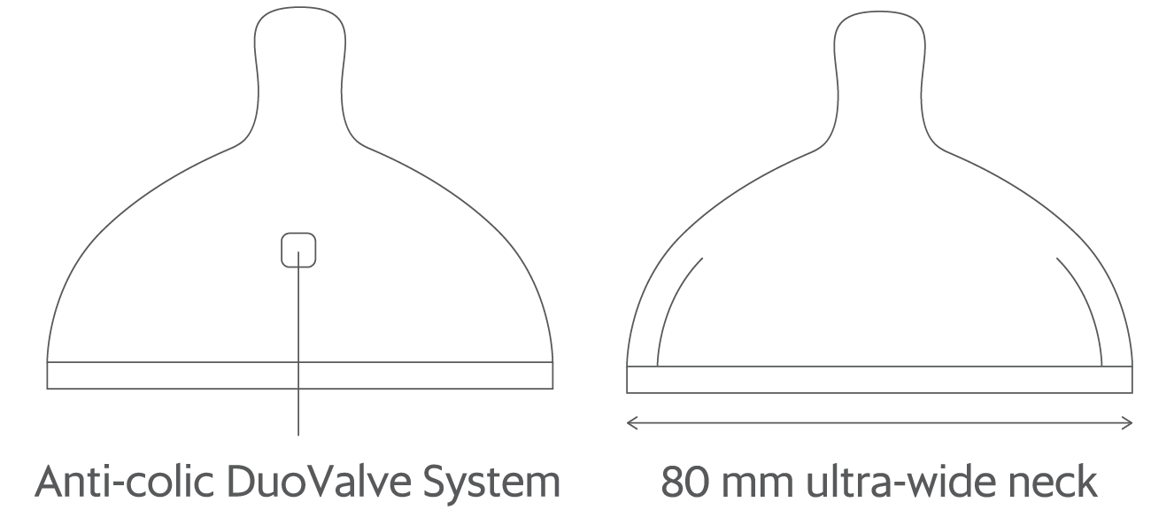 Biberón de silicona Borrn 150 ml verde