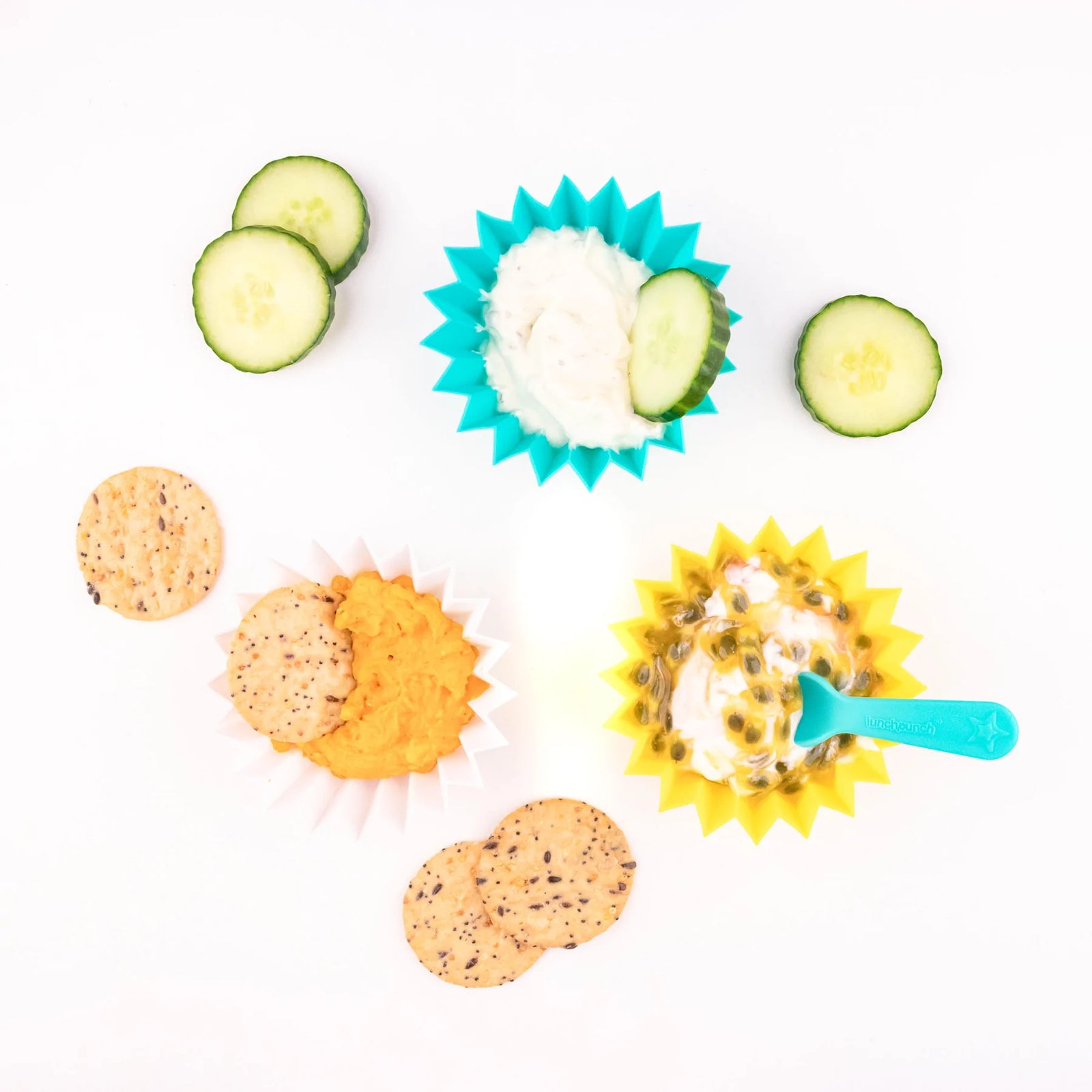 Set de 18 piezas cubiertos y lunch punch Yumbox