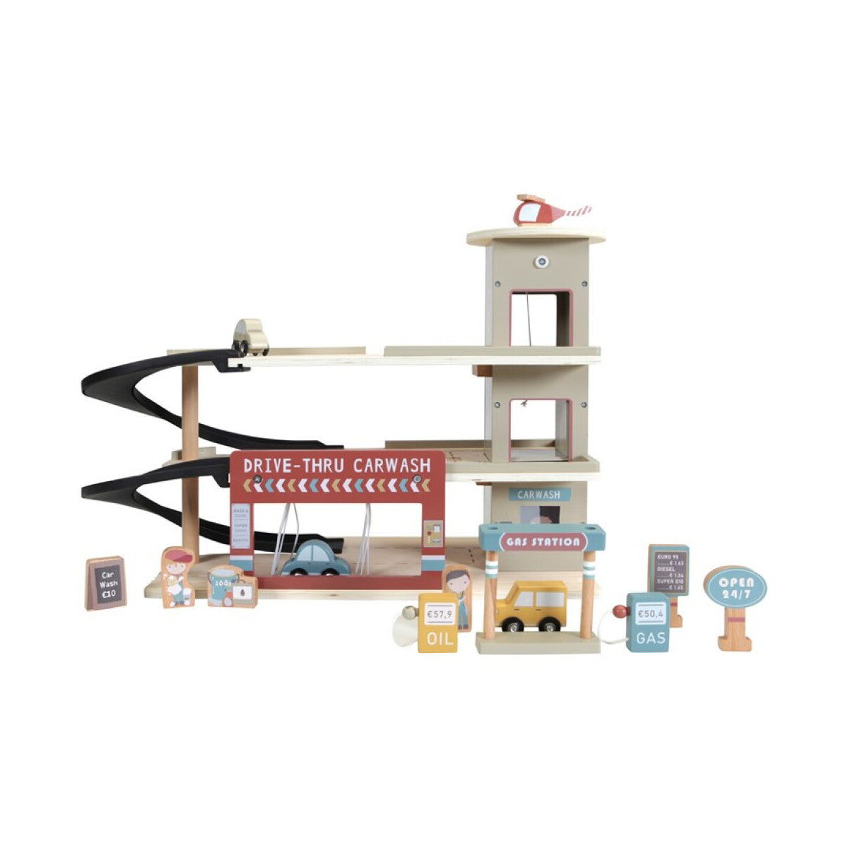 Parking de madera de Little Dutch