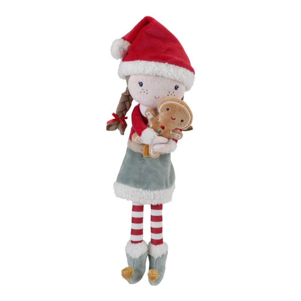 Rosa Muñeca Navidad 35cm Little Dutch