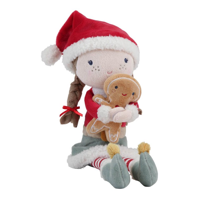 Rosa Muñeca Navidad 35cm Little Dutch