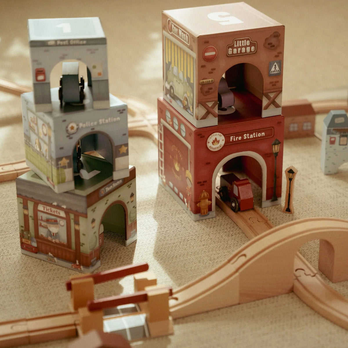 Torre encajable ciudad con coches Little Dutch