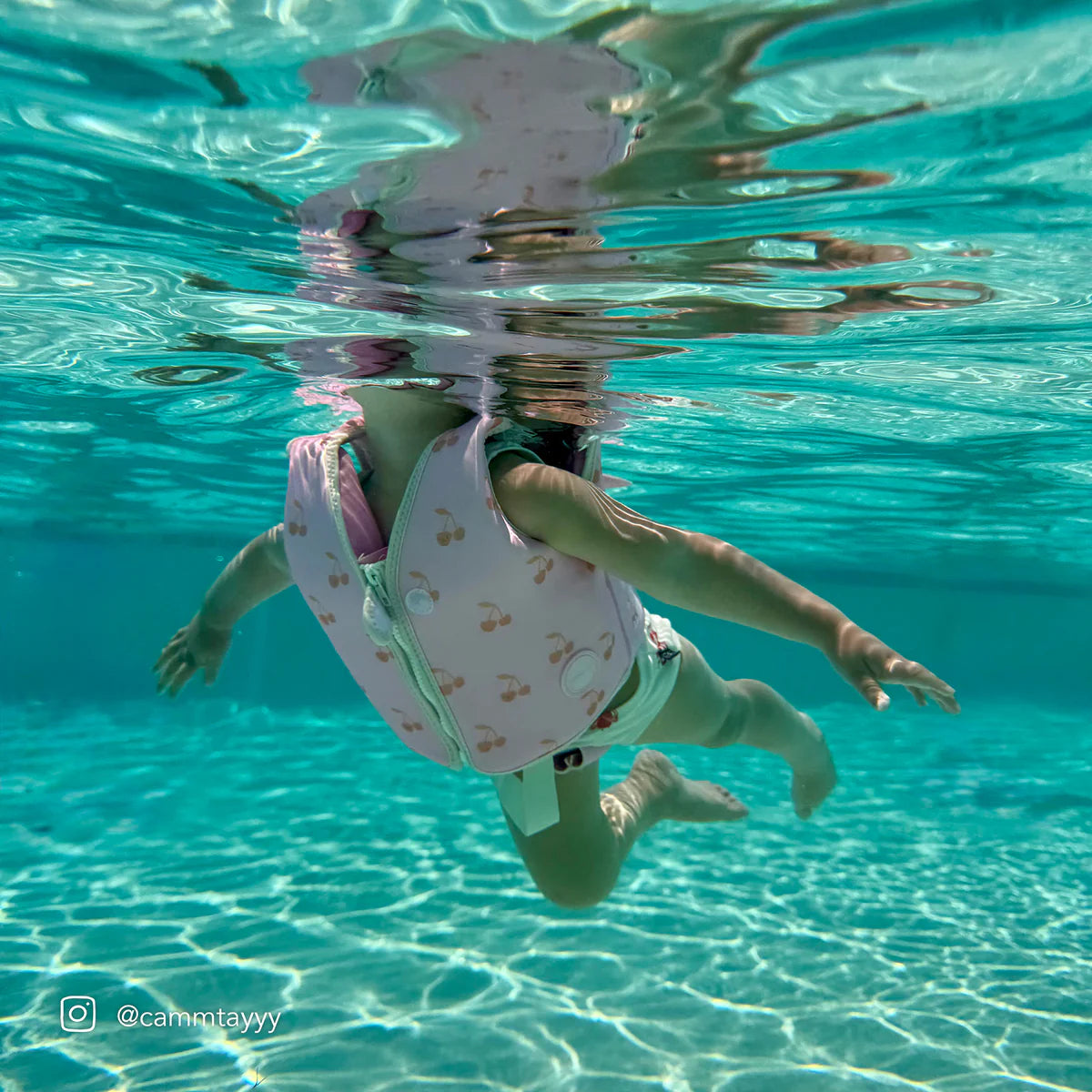 Chaleco flotador infantil Sunnylife Cotton candy rosa