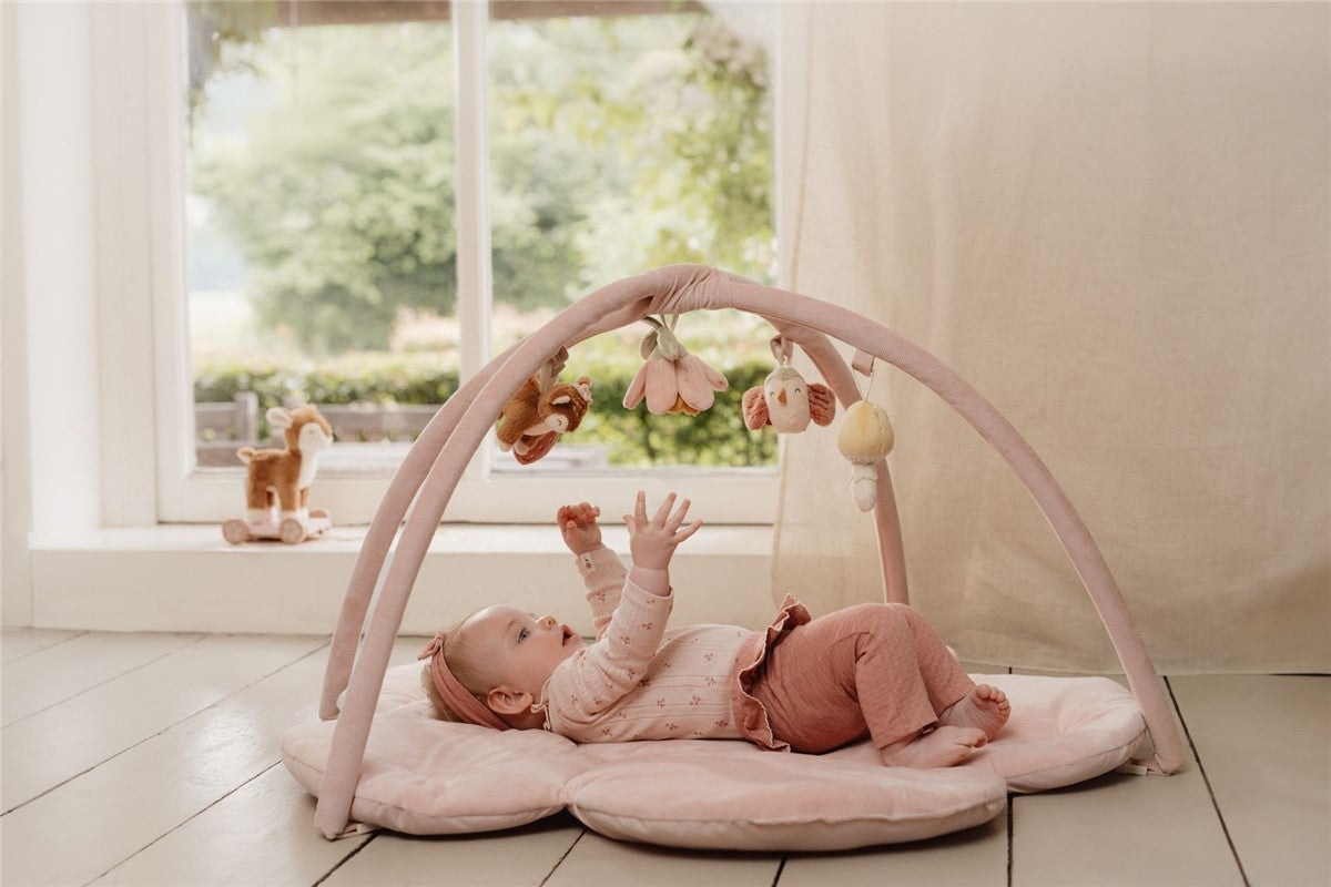 Alfombra de juego fairy garden rosa Little dutch