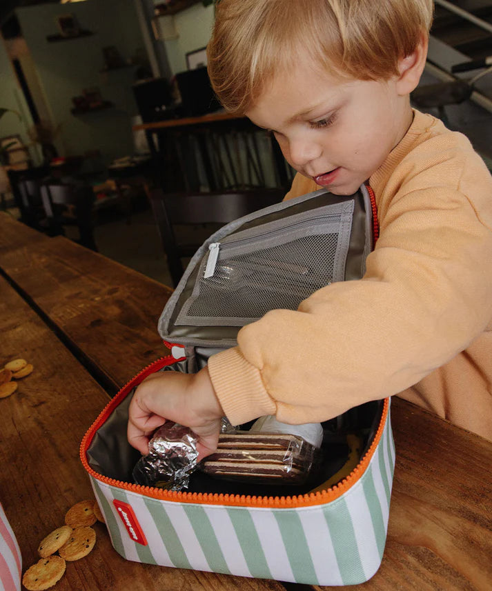 Bolsa termica de almuerzo Green Stripes Hello Hossy