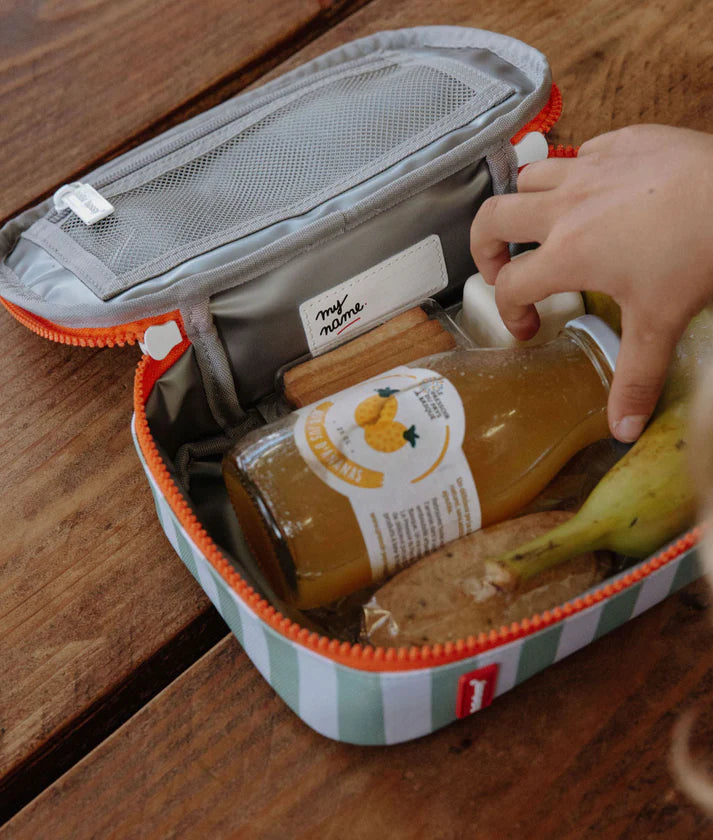 Bolsa termica de merienda Green Stripes Hello Hossy