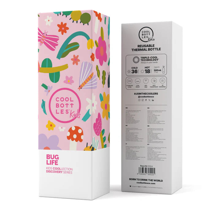 Botella Térmica Acero Cool Bottles Bug Life 500ml