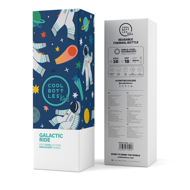 Botella Térmica Acero Cool Bottles Galactic Ride 500ml