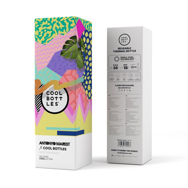 Botella Térmica Acero Cool Bottles Mediterranean 500ml