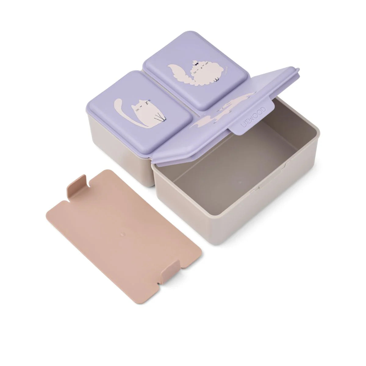 Caja de Almuerzo Driss Cat warm lilac Liewood