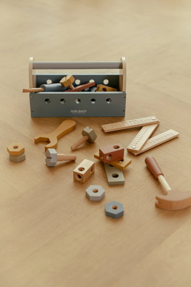 Caja de herramientas de madera FSC de Little Dutch