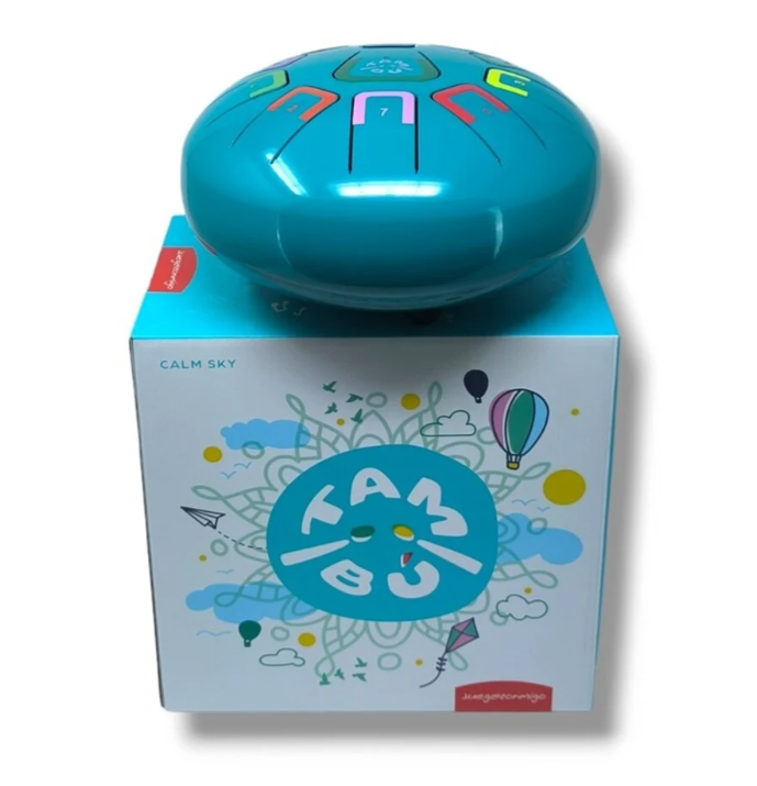 Tambor Tambú turquesa con lengüetas