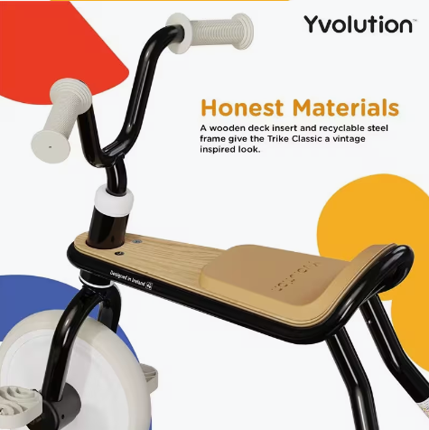 Triciclo Yvelo Classic Negro Trike Yvolution