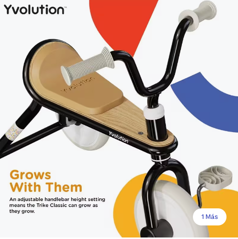 Triciclo Yvelo Classic Negro Trike Yvolution