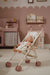 Carrito sillita de muñecas metal Flores rosa Little Dutch