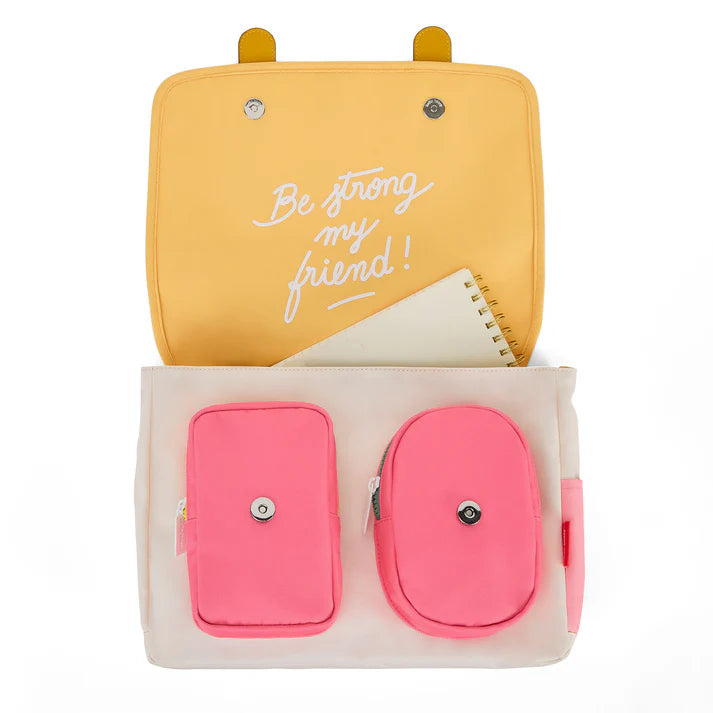 Cartera para primaria Flower Artwork Hello Hossy