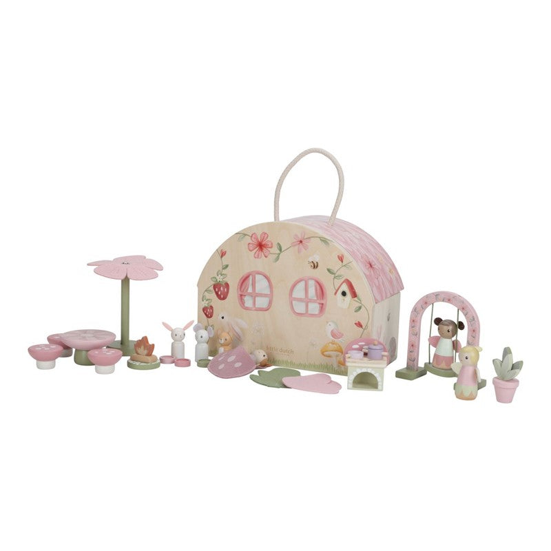 Casa de muñecas portable Fairy Garden FSC Little Dutch