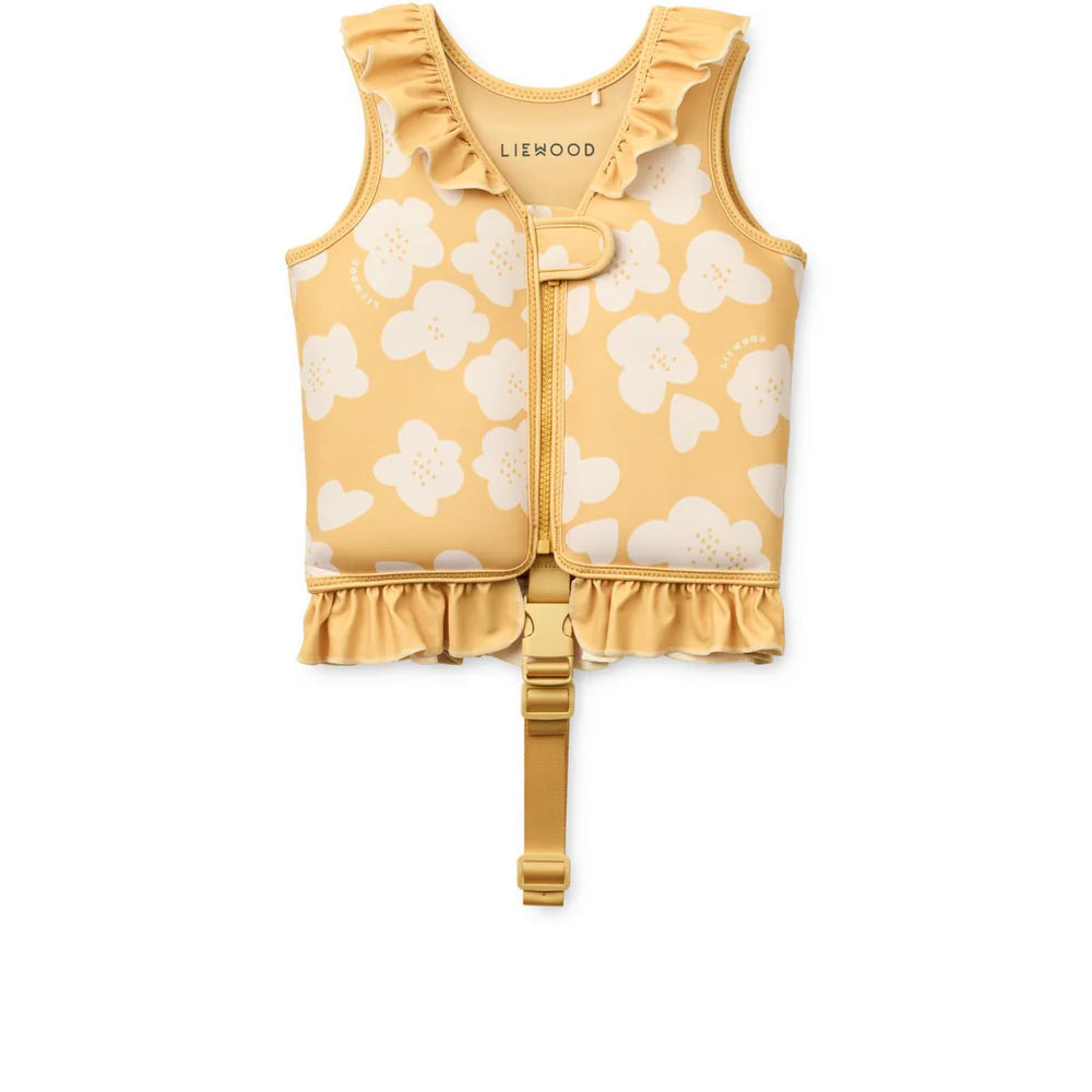 Chaleco flotador infantil Dove Flower lemon Liewood