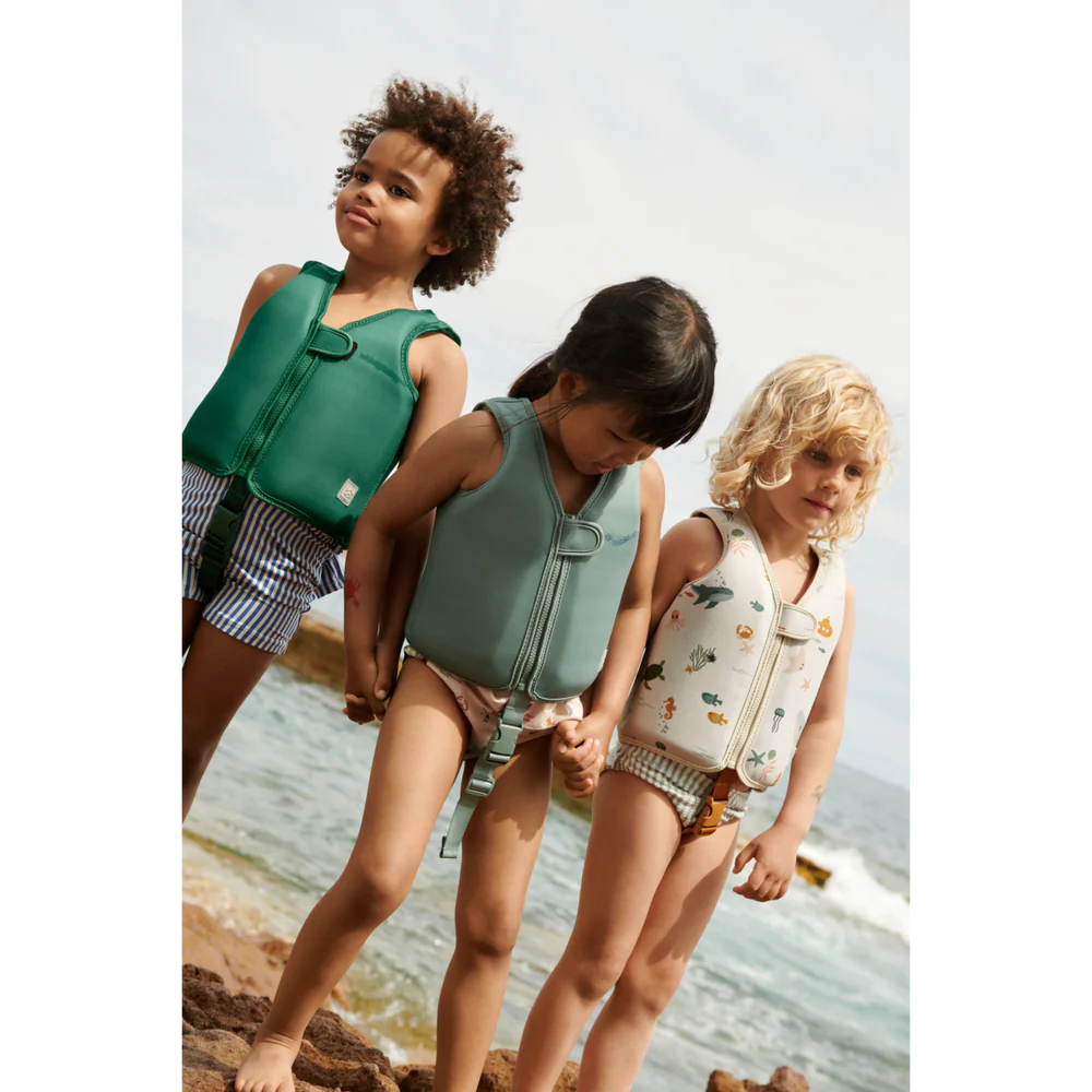 Chaleco flotador infantil Peppermint Waves Liewood