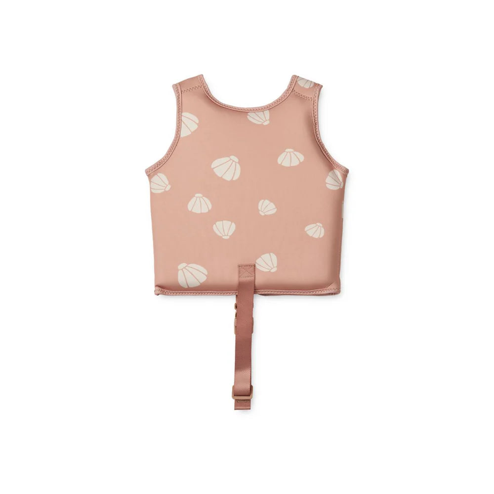 Chaleco flotador infantil rosa shell Liewood