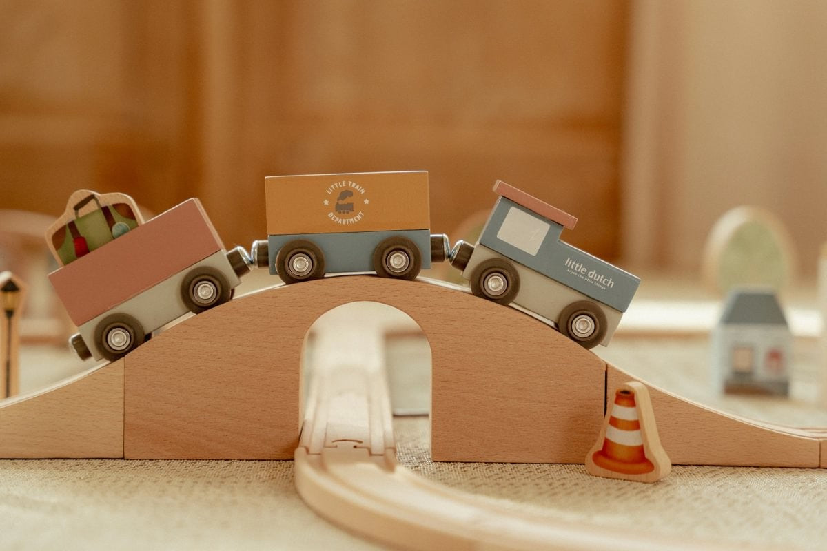 Ciudad sistema de trenes de madera FSC de Little Dutch