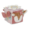 Cubo blandito de actividades Fairy Garden rosa Little Dutch