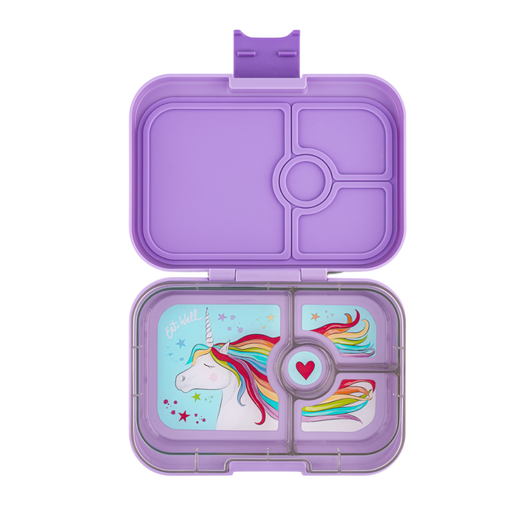 Fiambrera Yumbox Panino Morada Unicornio 4