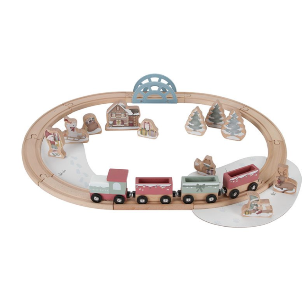 Sistema de tren Navidad FSC Little Dutch